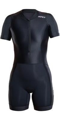2026 ZONE3 Womens Activate+ Short Sleeve Trisuit TS26WACTP101 - Black