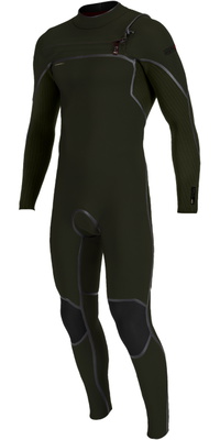 2026 O'Neill Mens Hyperfreak Fire+ 4/3mm Chest Zip Wetsuit 5661 - Ranger