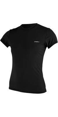 2026 O'Neill Womens Basic Skins Short Sleeve Sun Shirt 5716 - Black