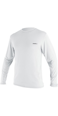 2026 ONeill Mens Basic Skins Long Sleeve Sun Shirt 5719 - White