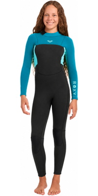 2026 Roxy Junior Prologue+ 4/3mm Back Zip Wetsuit 26RW213508 - Baltic