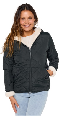 2026 Rip Curl Mujer Chaqueta Clásica Acolchada Anoeta 03FWJA - Noir