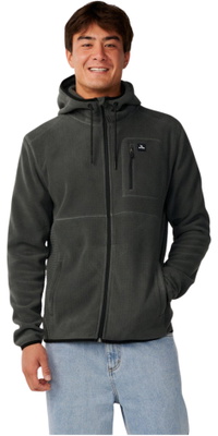 2026 Rip Curl Hombres Partido Polar Zip Thru Fleece 08VMFL - Charcoal Grey