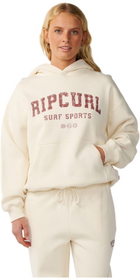 2026 Rip Curl Mujer Sudadera Deportiva Varsity 0DUWFL - Bone