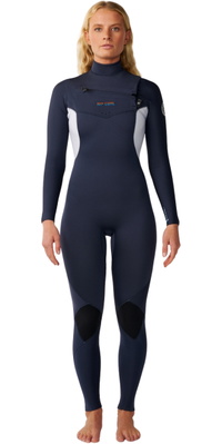 2026 Rip Curl Mujer Dawn Patrol 4/3mm Chest Zip Neopreno 17TWFS - Slate