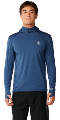 2026 Rip Curl Hombres Serie S UPF Hooded Forro De Lycra 182MRV - Light Navy