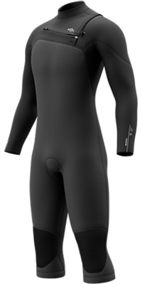 2026 Mystic Hombres Motion 4/3mm Chest Zip Manga Larga Pierna Corta Neopreno 35000.270010 - Black
