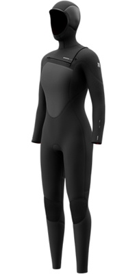 2026 Mystic Mujer Gem 6/4/3mm Chest Zip Con Capucha Neopreno 35000.270015 - Black