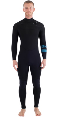2026 Hurley Hombres Plus 4/3mm Neopreno MFS0012403 - Black / Skyblue