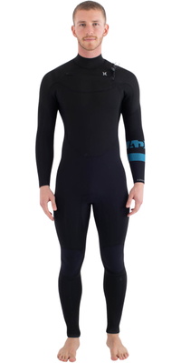 2026 Hurley Hombres Advant 4/3mm Chest Zip Neopreno MFS0013423 - Black1