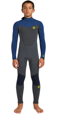 2026 Billabong Junior Absolute Core 4/3mm Back Zip Neopreno ABBW100164 - Dark Denim