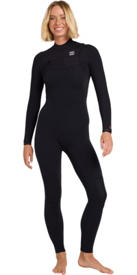 2026 Billabong Mujer Furnace Revo 5/4mm Chest Zip Neopreno ABJW100243 - Black