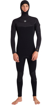 2026 Billabong Hombres Furnace Ultra Gullwing 6/5mm Con Capucha Neopreno ABYW200126 - Black