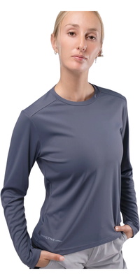 2026 Zhik Womens UVActive Long Sleeve Tech Top ATP-0071-W-SLT - Slate