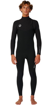 2027 Rip Curl Hombres Elasto 5/4mm Zip Free Neopreno 18VMFS - Black