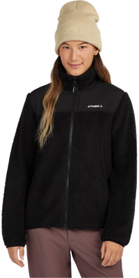2026 O'Neill Mujer Fwc'Cruz Fuzzy Full Zip Hyperfleece 1350107 - Black Out