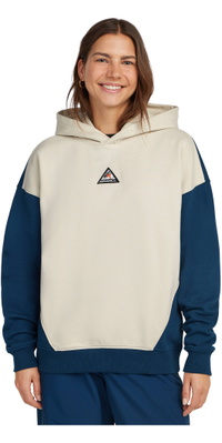 2026 O'Neill Mujer Chaqueta De Capucha Fwc'Play 1750135 - Linen White Colour Block