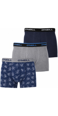 2025 ONeill Hombres Boxer Circle Surfer 3-Pack 203021155 - Circle Surfer / Gris Claro Me