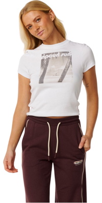 Rip Curl Mujer Paraiso Camiseta Ajustada 0QQWTE - White