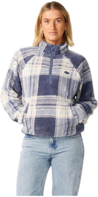 Rip Curl Mujer Paraíso 1/4 Zip Polar Fleece 0EUWFL - Navy