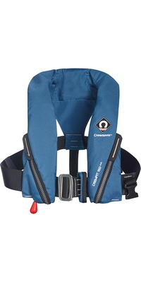 2026 Crewsaver Junior Crewfit 150N Chaleco Salvavidas Auto Con Arnés 9705BA - Blue