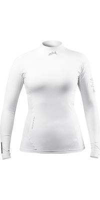 2026 Zhik Eco Spandex De Manga Larga Para Mujer Dtp-0063-w-wht - Blanco