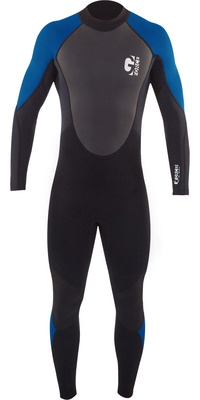2026 Gul Junior G-Force 3mm Back Zip Flatlock Neopreno GF1307-B7 - Black / Zafir