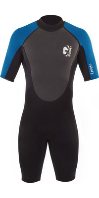 2026 Gul Junior G-Force 3mm Back Zip Shorty Neopreno GF3307-B7 - Black / Zafir