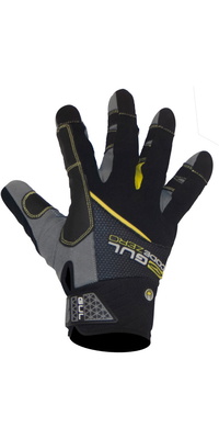 2025 Gul Junior Code Zero Guantes De Verano Dedo Completo De Vela Negro Gl1239-b6