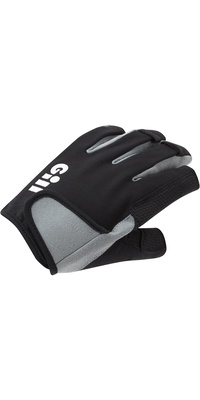 2026 Gill Junior Deckhand Guantes De Dedo Corto 7043J - Black