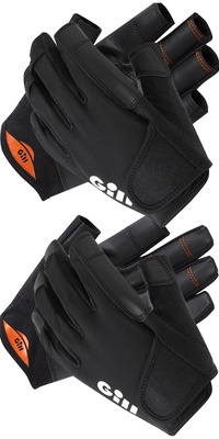 Guantes De Vela De Dedos Cortos Y Largos Campeonato Doble Paquete Gill - Negro