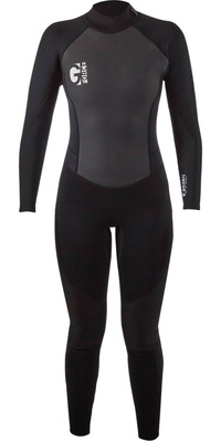 2025 Gul Junior Chicas G-Force 3mm Flatlock Neopreno GF1308-B7 - Black