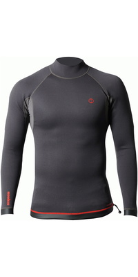 2026 Nookie Hombres Ti 1mm Manga Larga Neopreno Top NE12 - Black / Red