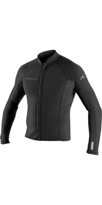2026 O'neill Hombres Reactor Ii 1.5mm Neopreno Front Zip Chaqueta 5046 - Negro