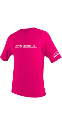 2026 ONeill Youth Basic Skins Short Sleeve Rash Tee 3422 - Watermelon