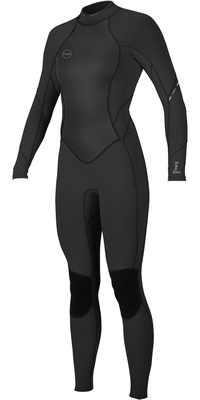 2026 ONeill Mujer Bahia 3/2mm Back Zip Neopreno 5292 - Black