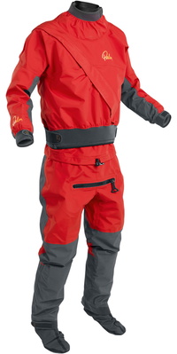 2025 Palm Hombres Cascade Front Zip Traje Seco Para Kayak 11741 - Flame Red