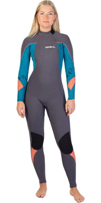 2025 Gul Mujer Response 4/3mm Gbs Back Zip Neopreno RE1248-C1 - Grey / Marbel
