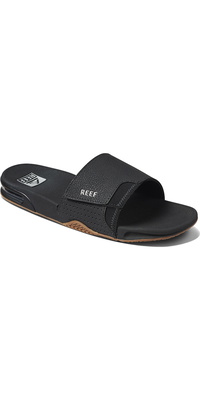 2026 Reef Fanning Sliders CI3632 - Black / Silver