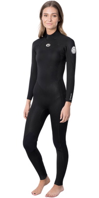 Rip Curl Mujer Freelite 4/3mm Back Zip Neopreno 119WFS - Black