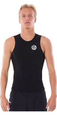 2026 Rip Curl Hombres Flashbomb 0.5mm Chaleco Sin Mangas WVEYCM - Black