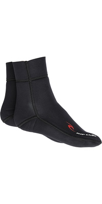 2026 Rip Curl 1.5mm Calcetines De Aleta De Neopreno Negro Wbo7fm