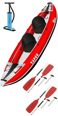 2026 Z-pro Tango 200 Paquete De Kayak Inflable, Remo Y Bomba Para 1-2 Personas Ta200 Rojo