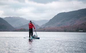 winter paddleboarding