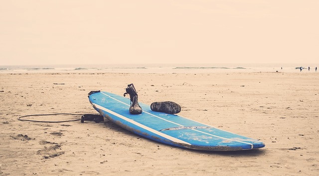 Surfers on the beach