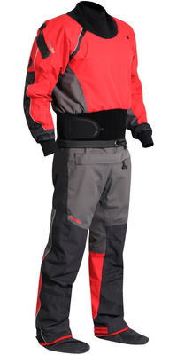 2026 Nookie Cargador De Kayak Drysuit De Carbón DR10 Rojo Gris