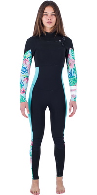 Hurley Mujer Plus Printed 3/2mm Chest Zip Neopreno WFS0012322 - Java Tropical