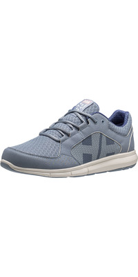 2024 Helly Hansen Ahiga V4 Para Mujer Hydropower Zapatillas 11583 - Dusty Blue / Off White