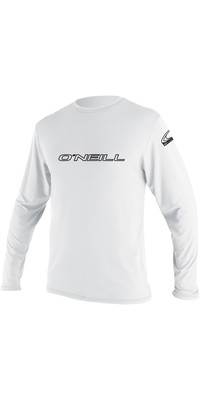 2024 O'Neill Mens Basic Skins Long Sleeve Rash Tee 4339 - White