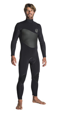 Rip Curl Flashbomb Plus 3/2mm Zip Free Wetsuit WSM7PF - Black